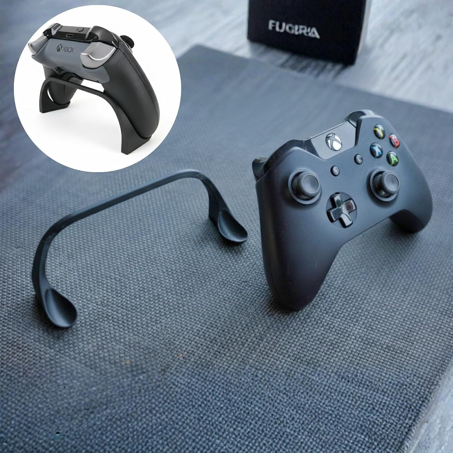 Dual Controller Stand for Desk, Controller Holder, Compatible with Xbox Ps5 Controller Stand | Gamepad & Gaming PS5 Setup Accessory | Compatible with Xbox ONE, PS5, PS4, PC (Black Invisible) Toy Review India (Iknoor World )