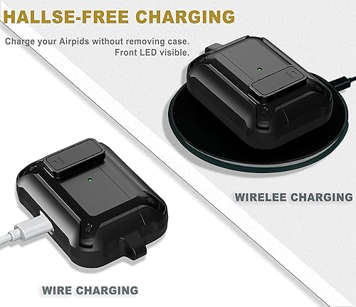 Miniatura 3 de Funda para Airpod Pro mejorada bloqueo seguro, a prueba de golpes, funda para AirPods Pro, diseño fresco para Apple AirPod Wireless Pro, fundas para