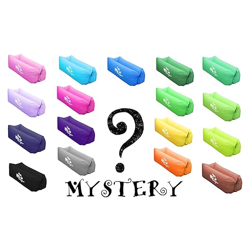 US Lounger Mystery Color Fast Inflatable Portable Outdoor or Indoor Wind Bed Lounger, Air Bag Sofa, Air Sleeping Sofa Couch, Lazy Bed for Camping, Beach, Park, Backyard - Mystery Color Selected by US