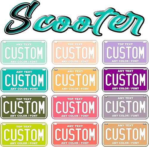 Miniatura 6 de Placa de matrícula personalizada  Etiqueta del vehículo  Placa de automóvil  Placa de motocicleta  Placa de bicicleta  Bicicleta  Car3 para niños