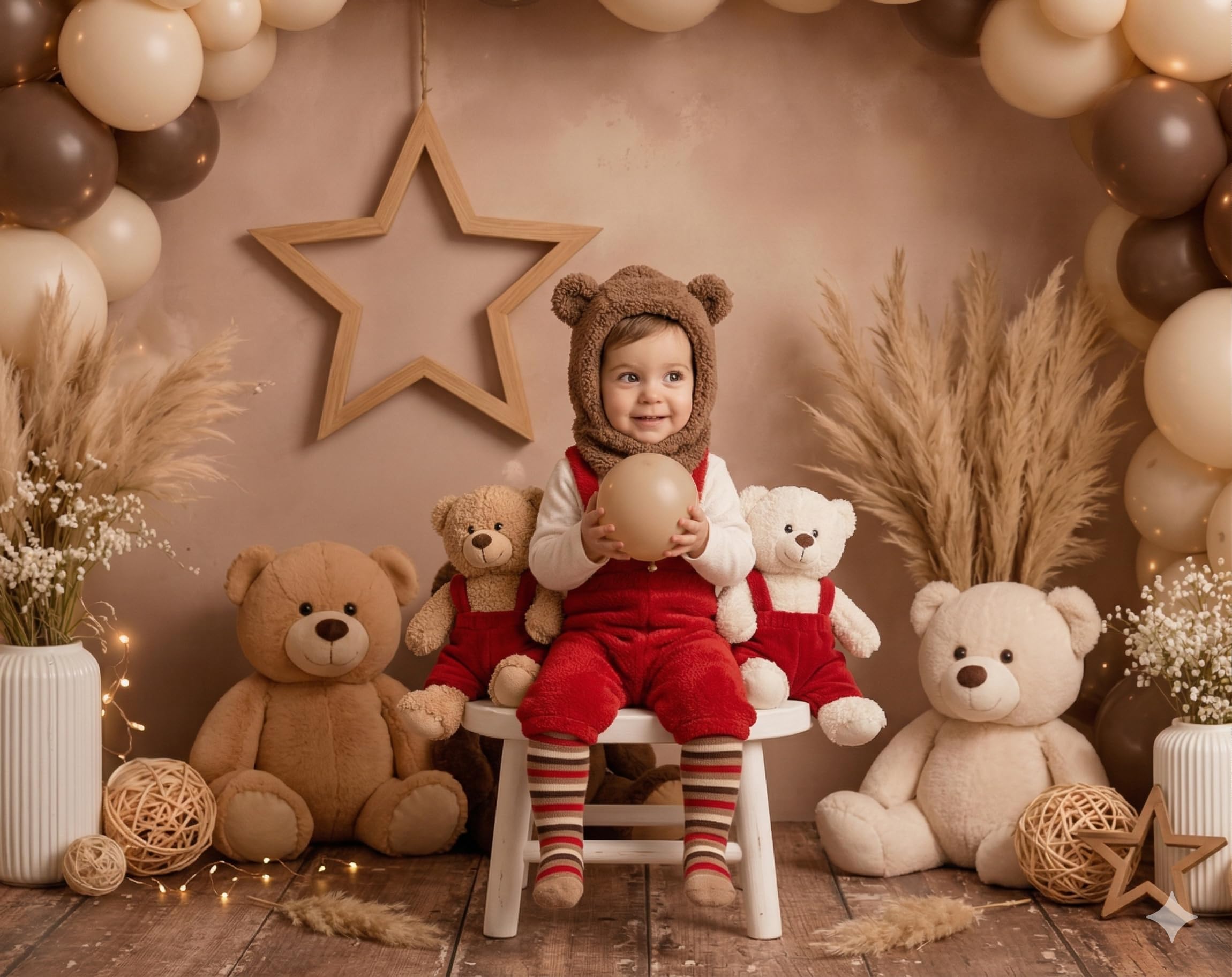 Kate Kinder-Geburtstags-Hintergründe, Boho-Bogen-Luftballons, Foto-Hintergrund, Kinder, Zuhause, Party, Banner, Foto-Requisiten, 2,1 x 1,5 m