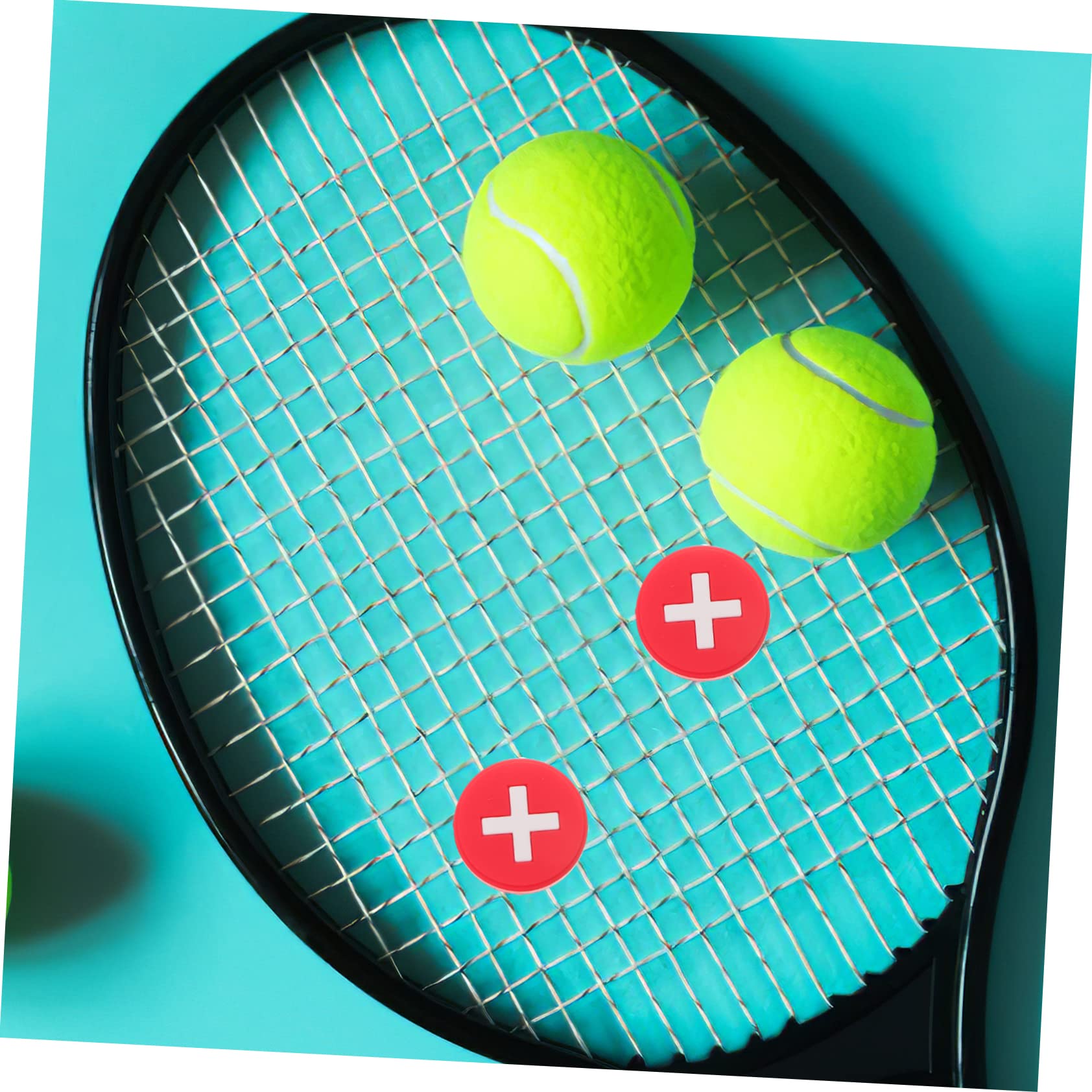 Amortisseurs Vibrations Tennis LZGOPE - Lot De 4 En Caoutchouc, Forme Pneu - Réduction Chocs Pour Raquette