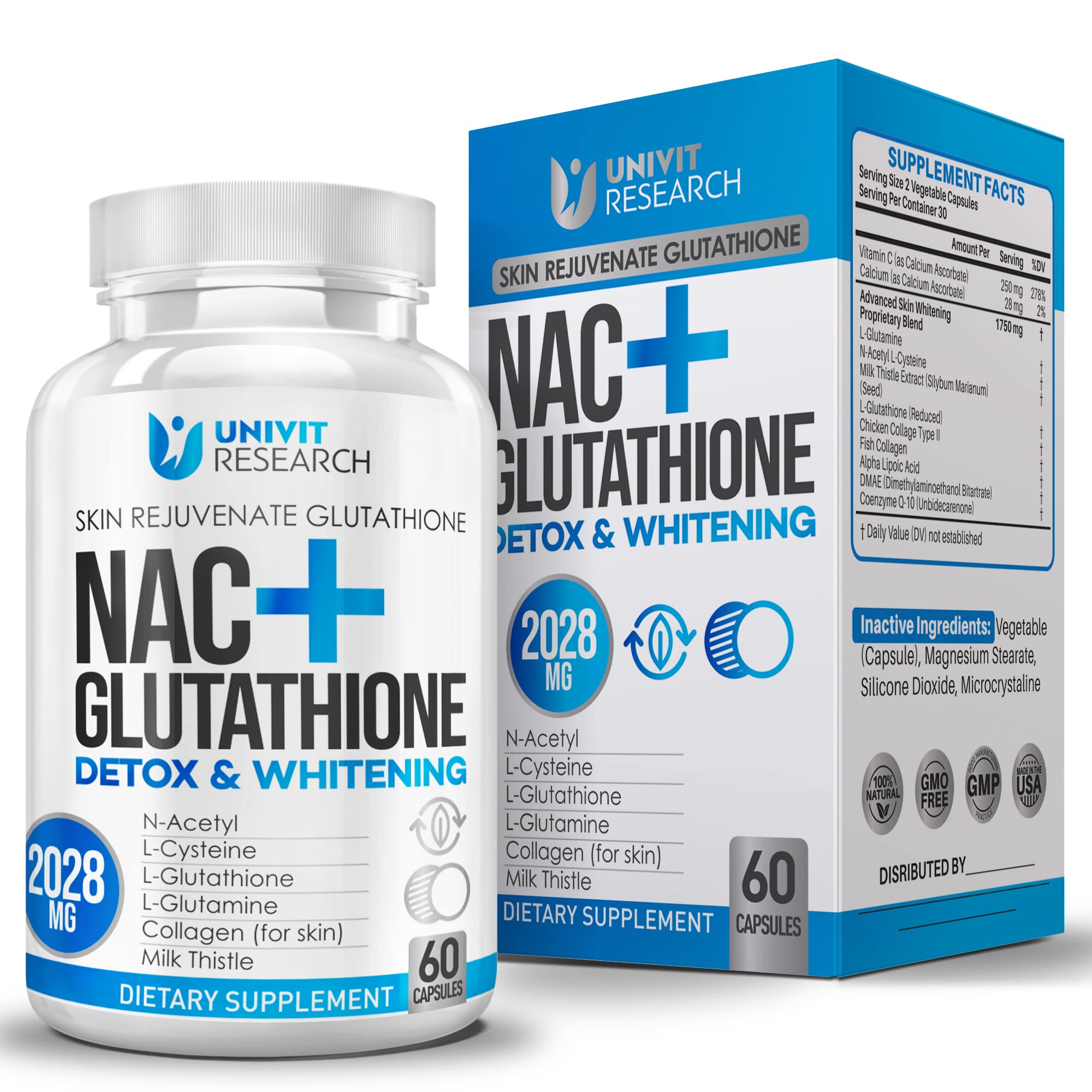 Amazon.com: Suplemento NAC N-acetil cistena ms L-glutatin complejo  antioxidante intracelular con extracto de cardo mariano - NAC y glutatin  liposomal potente antioxidante para rejuvenecimiento y reparacin de  clulas : Salud y Hogar