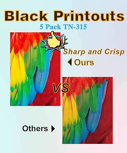 Miniatura 4 de MM MUCH & MORE Cartucho de tóner de repuesto compatible para Brother TN-310 TN-315 TN315 TN315H para HL-4150CDN 4570CDWT 4570CDW MFC-9970CDN 9460CDN