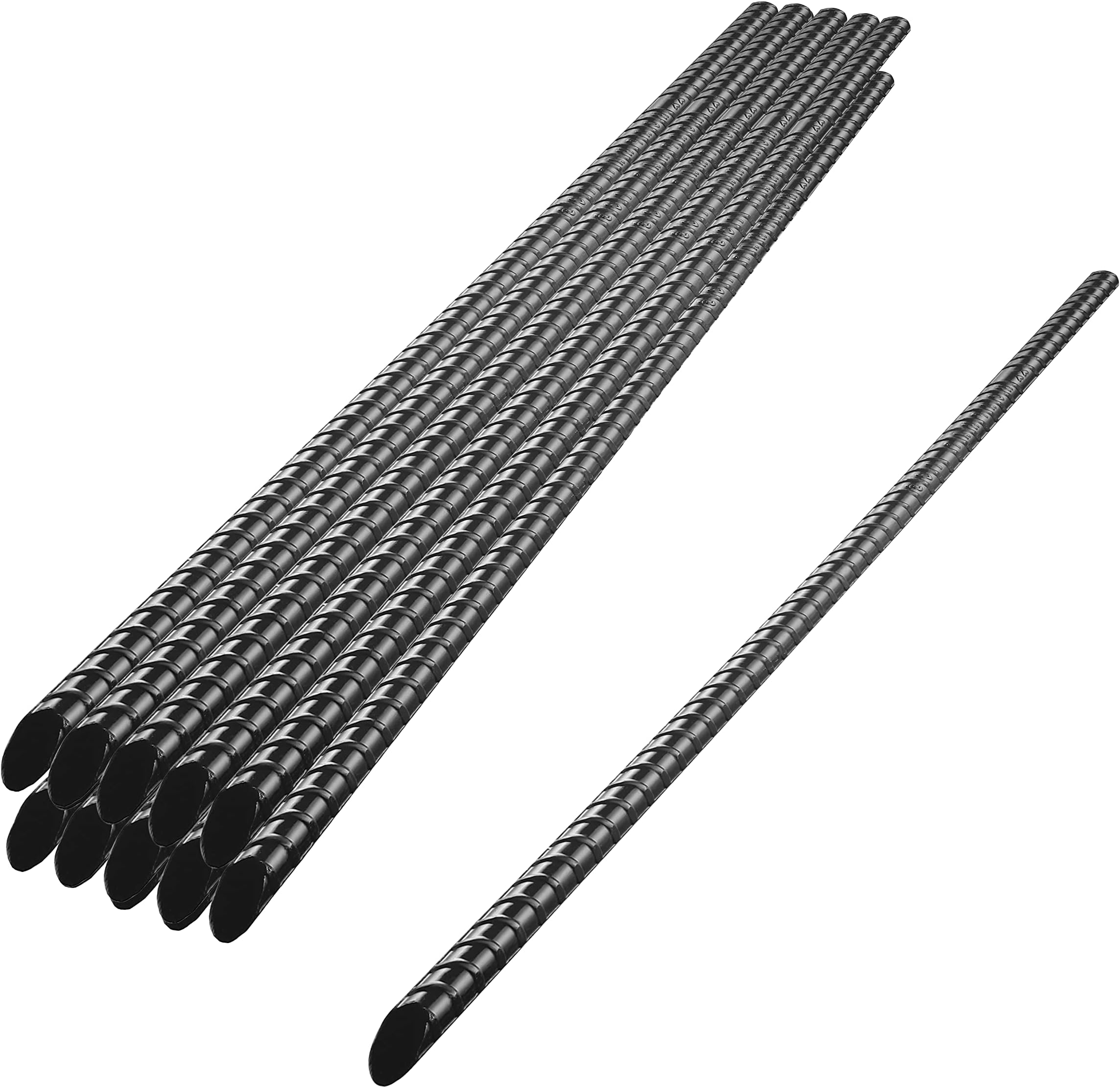 VASGOR 24” Ground Rebar Stakes (16 pcs), Heavy Duty Hook