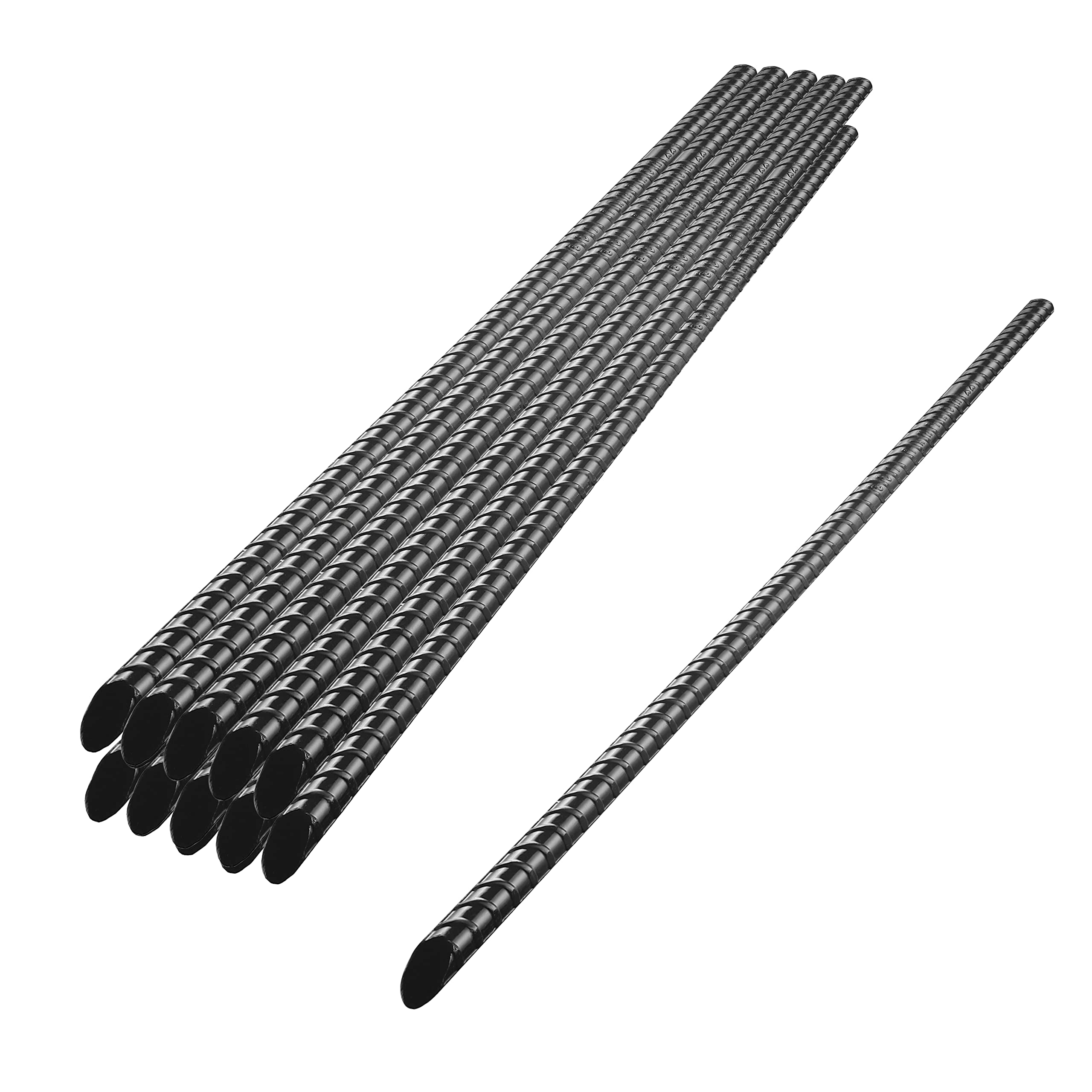 VASGOR 40” Ground Rebar Stakes (10 pcs), Heavy Duty Hook Ground Anchors