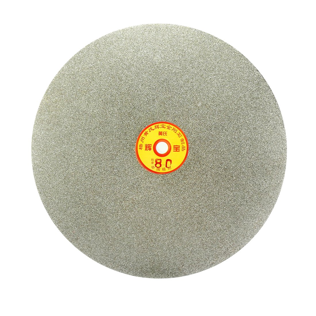 Uxcell Sourcingmap 250Mm 10-Inch Grit 80 Diamond Coated Flat Lap Disk Wheel Grinding Sanding Disc