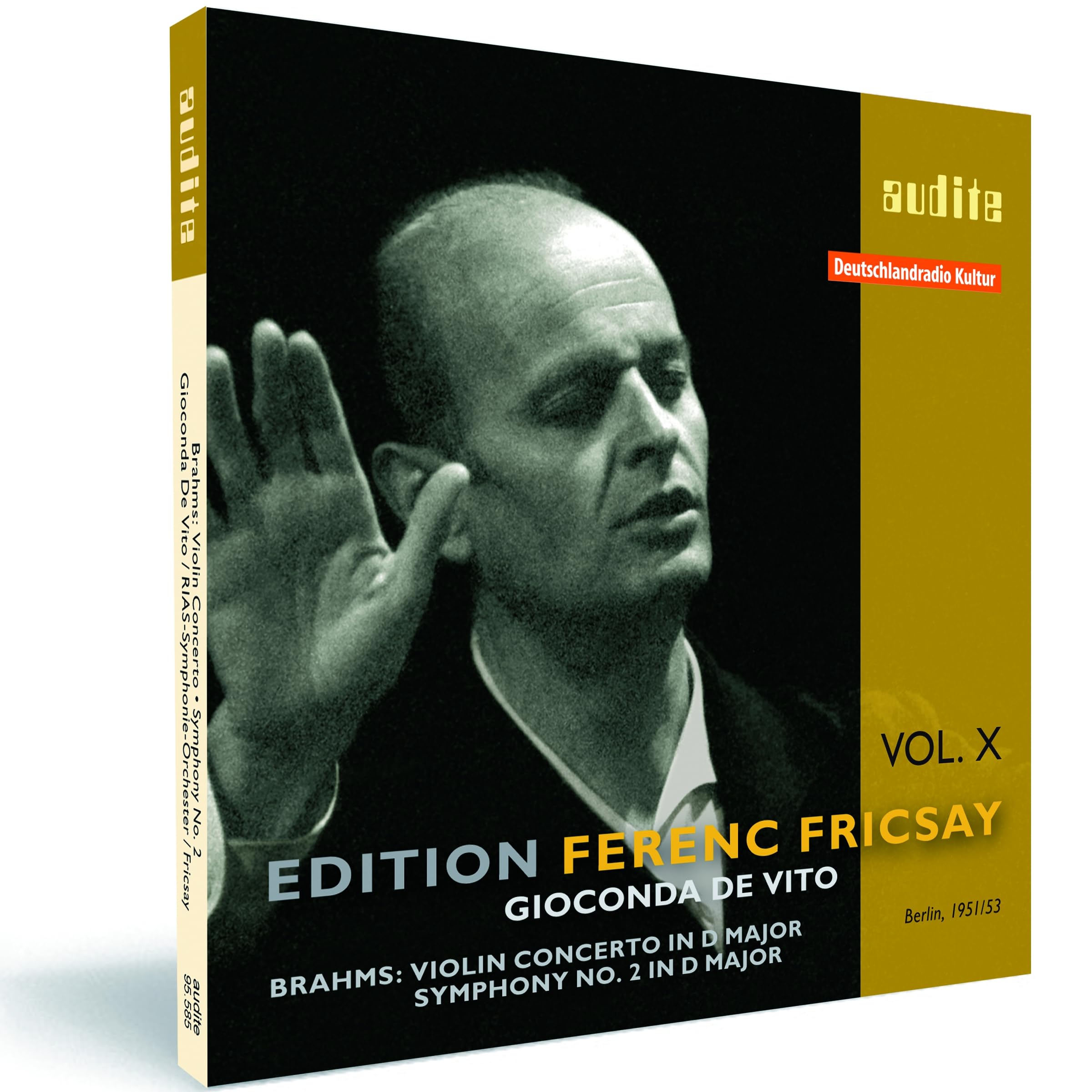 Fricsay Conducts Brahms: Violin Conc., Symphony No.2