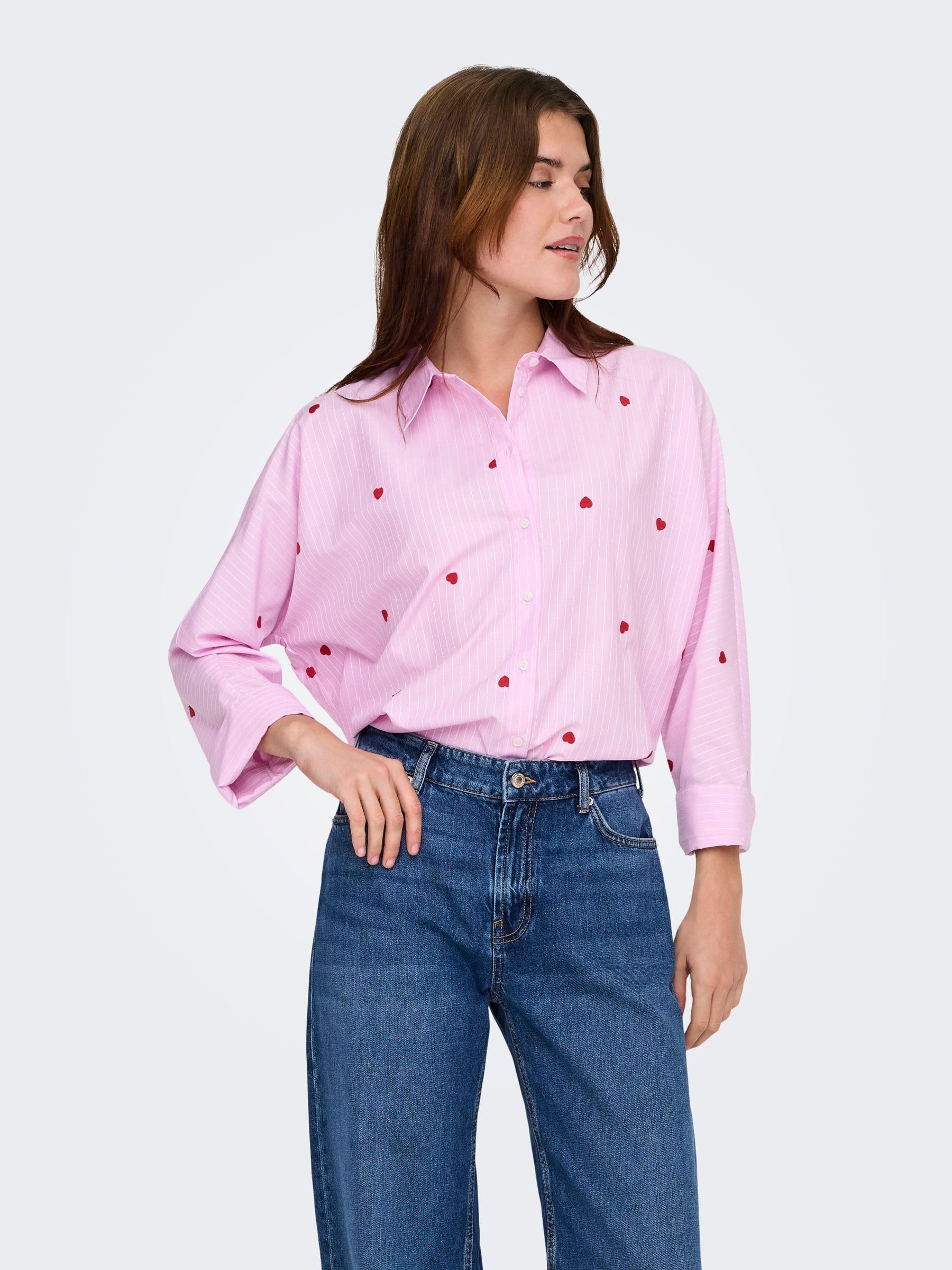 Only Onlnew Lina Grace STR EMB Shirt WVN Noos Onlnew Lina Grace STR EMB T-Shirt WVN Noos Femme (Lot de 1)