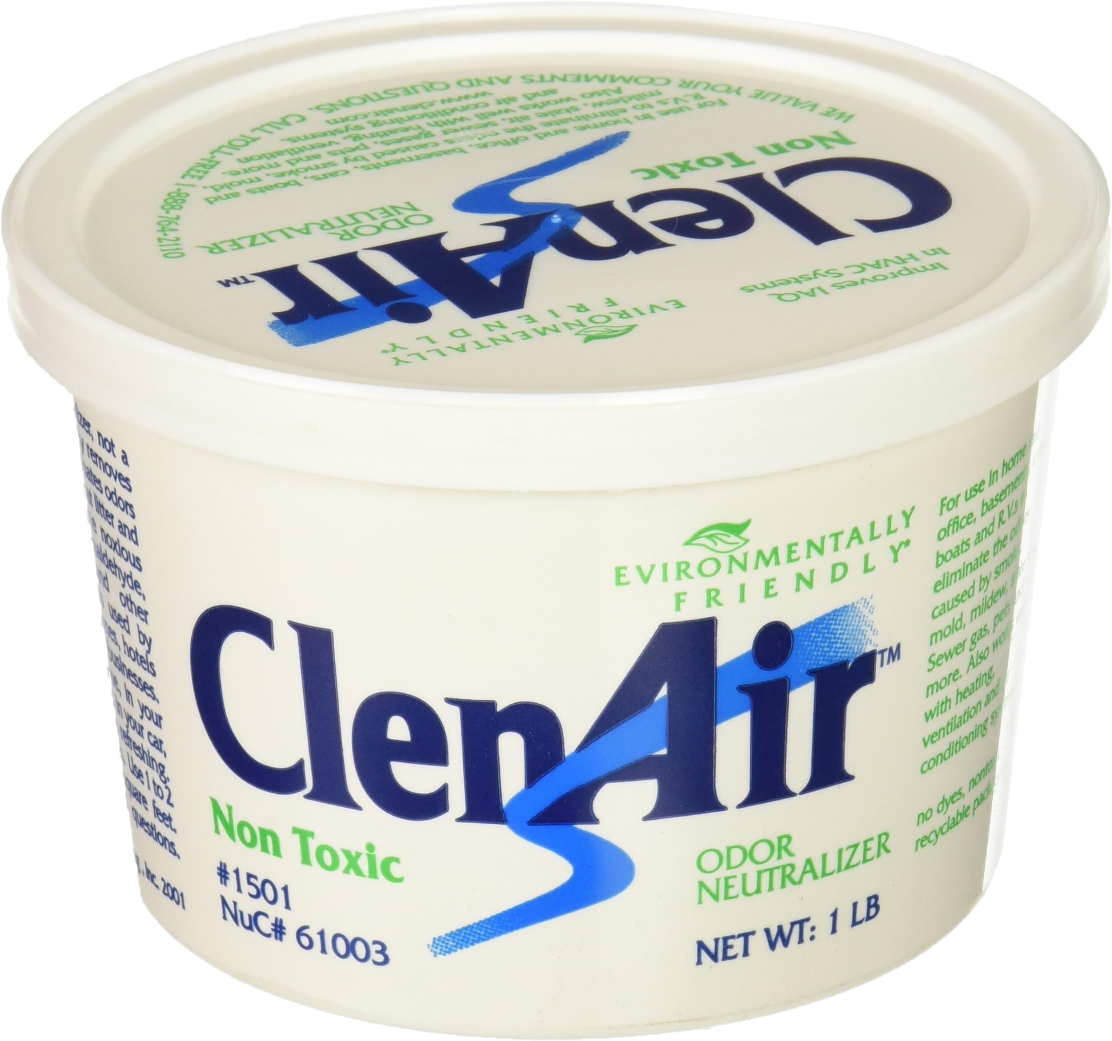 Odor Neutralizing Air Freshener, Unscented, 1lb Gel Tub
