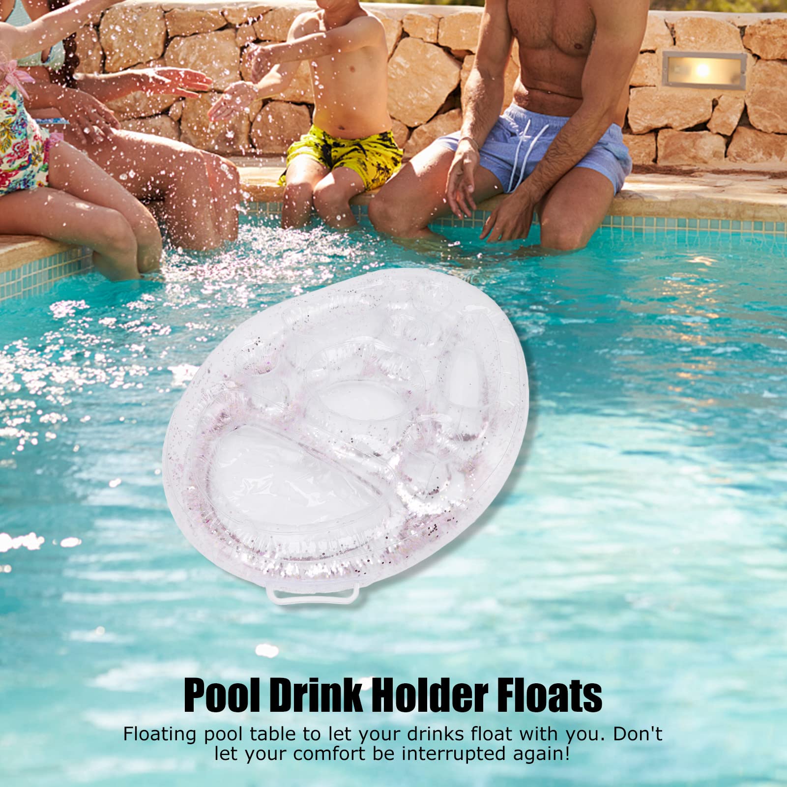 Porte-gobelet Rond Flottant Gonflable 8 Trous Pour Jacuzzi, Spas, Collations Et Boissons, Porte