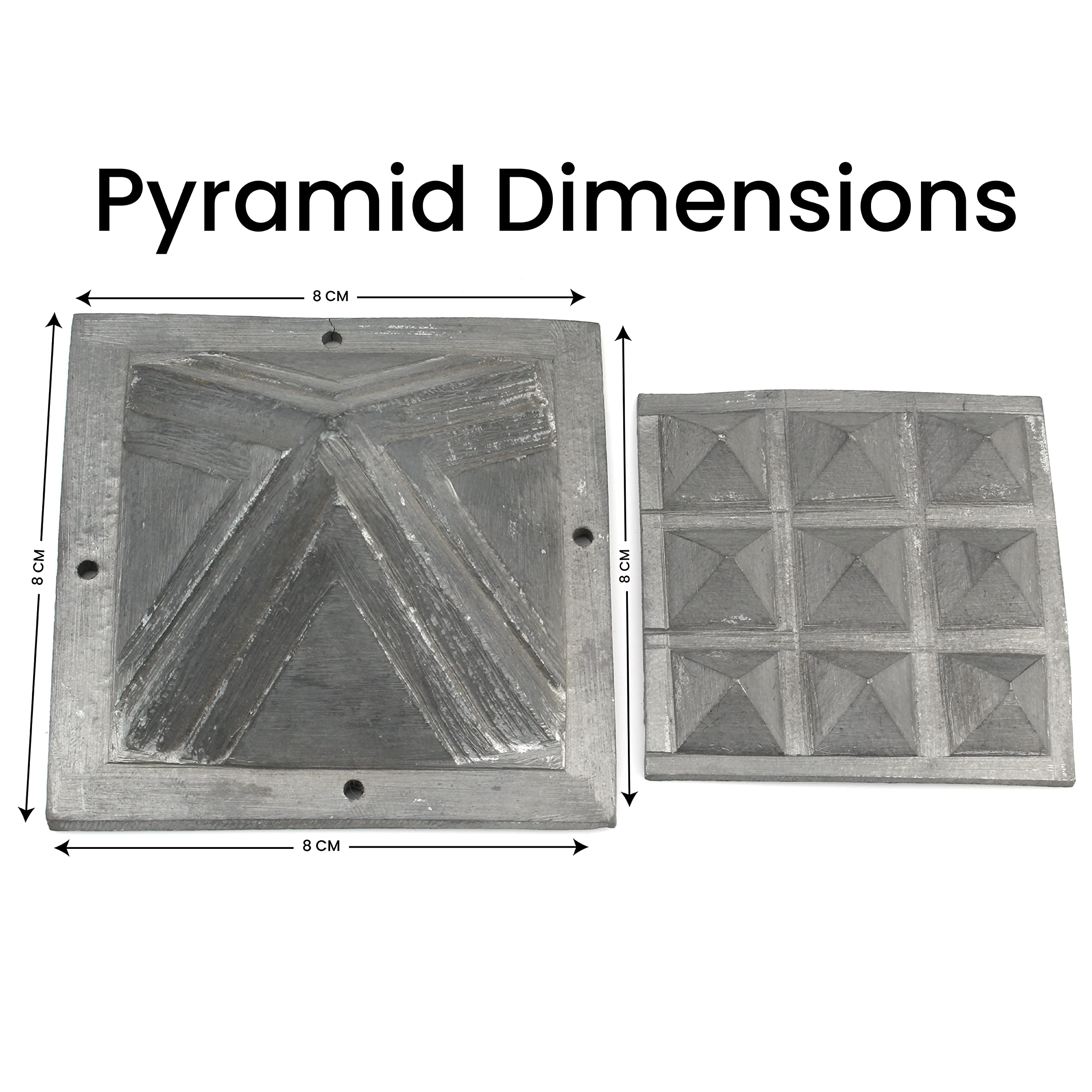 REMEDYWALA Zinc Pyramid Vastu With Base 9 Plate | North East Dosha Remedies for Home, Office, Bedroom, Toilet, Kitchen, Entrance Main Door | Size 2.5 Inch 2