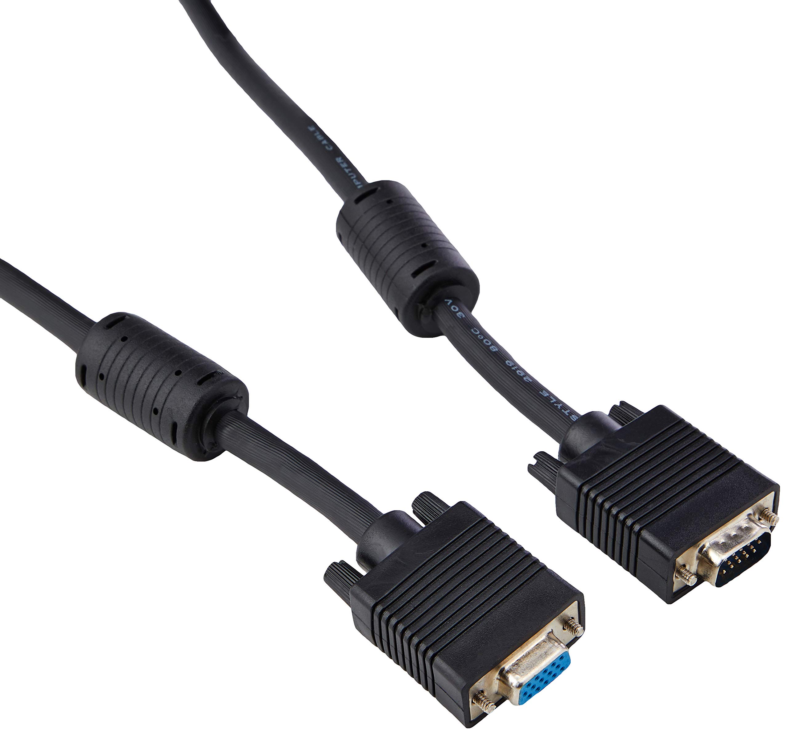 PRO SIGNAL PSG90719 SVGA HD15 Male to Female Monitor Lead 1m Black - All Pins Connected