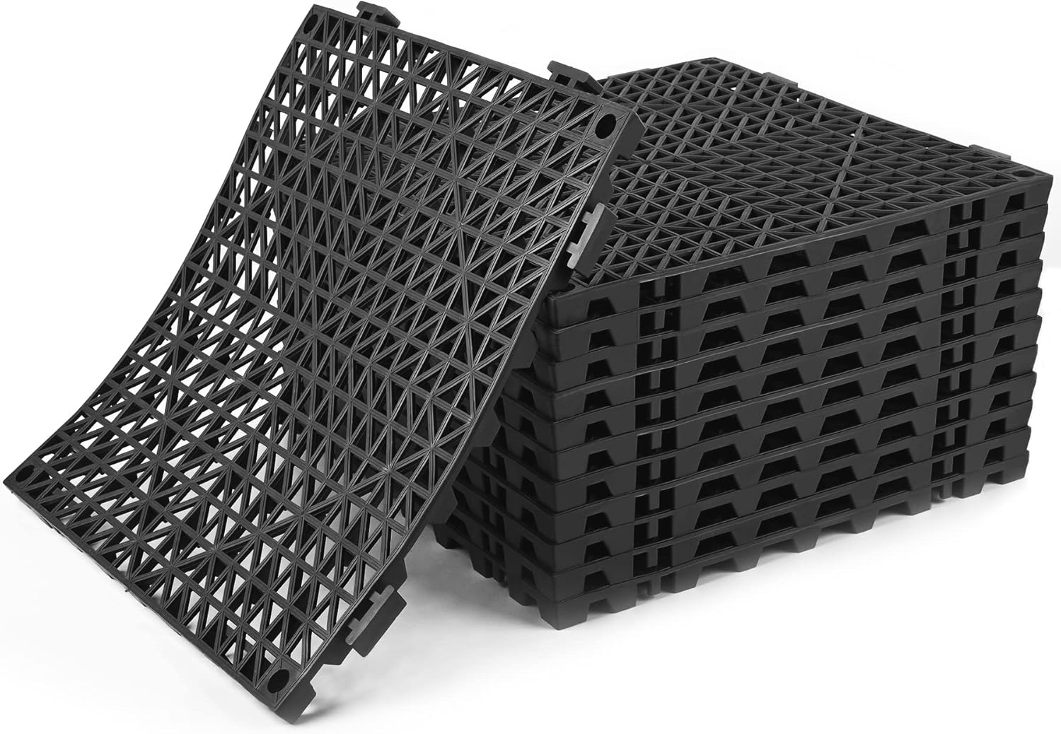 Modular Interlocking Cushion 12 Pack 11.8" x 11.8" Rubber
