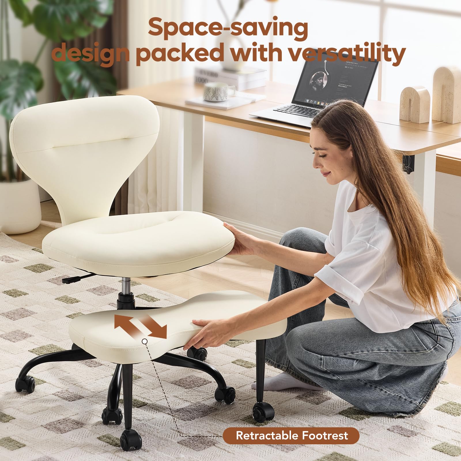 The Best Desk Chairs to Buy in 2026 3 YFO Ergonomic Cross Legged Office Chair Home Office Desk Chair — product photo
