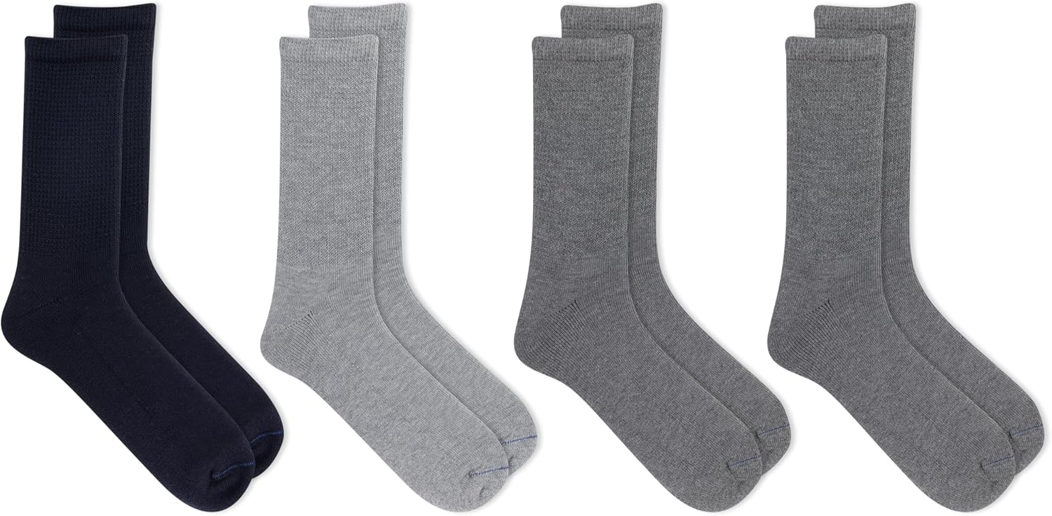 Dr. Scholl's Men's Diabetic & Circulatory Non-Binding Cushioned Socks