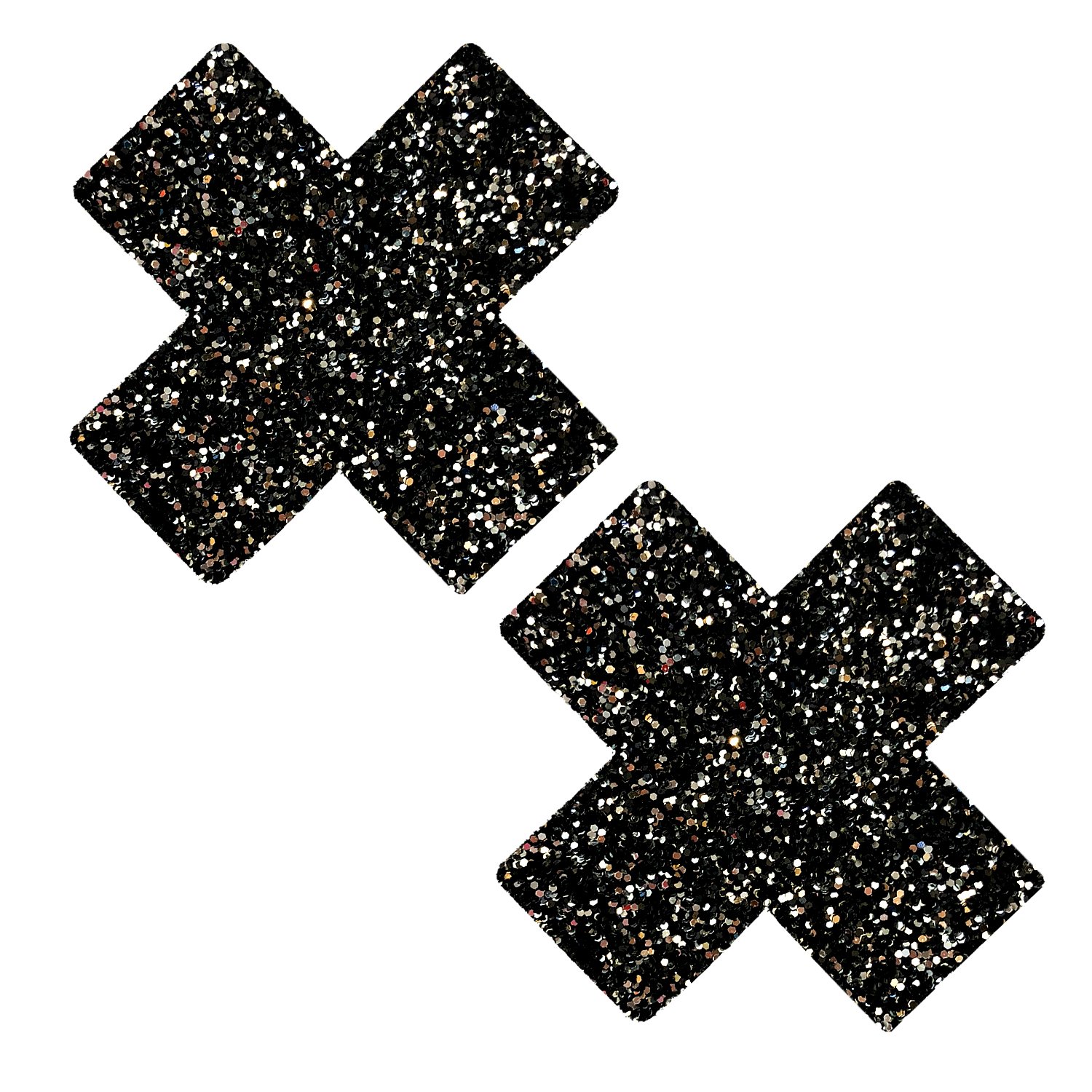 Neva Nude Iridescent Crystal Beamz Nipztix Pasties Nipple Covers for Festivals, Raves, Lingerie and More, Made in USA