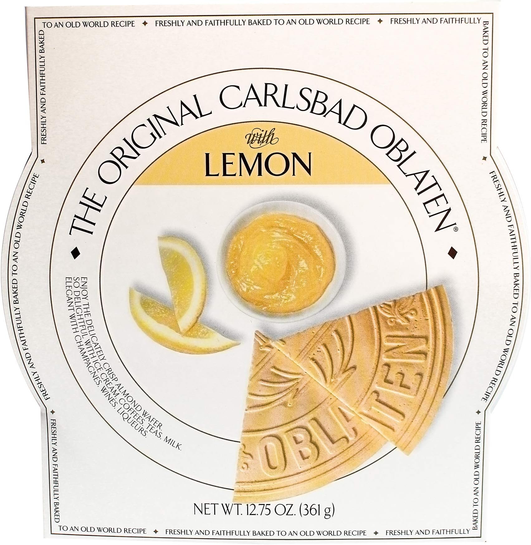 Original Carlsbad Dessert Wafer, Lemon Oblaten, 12.75 Ounce