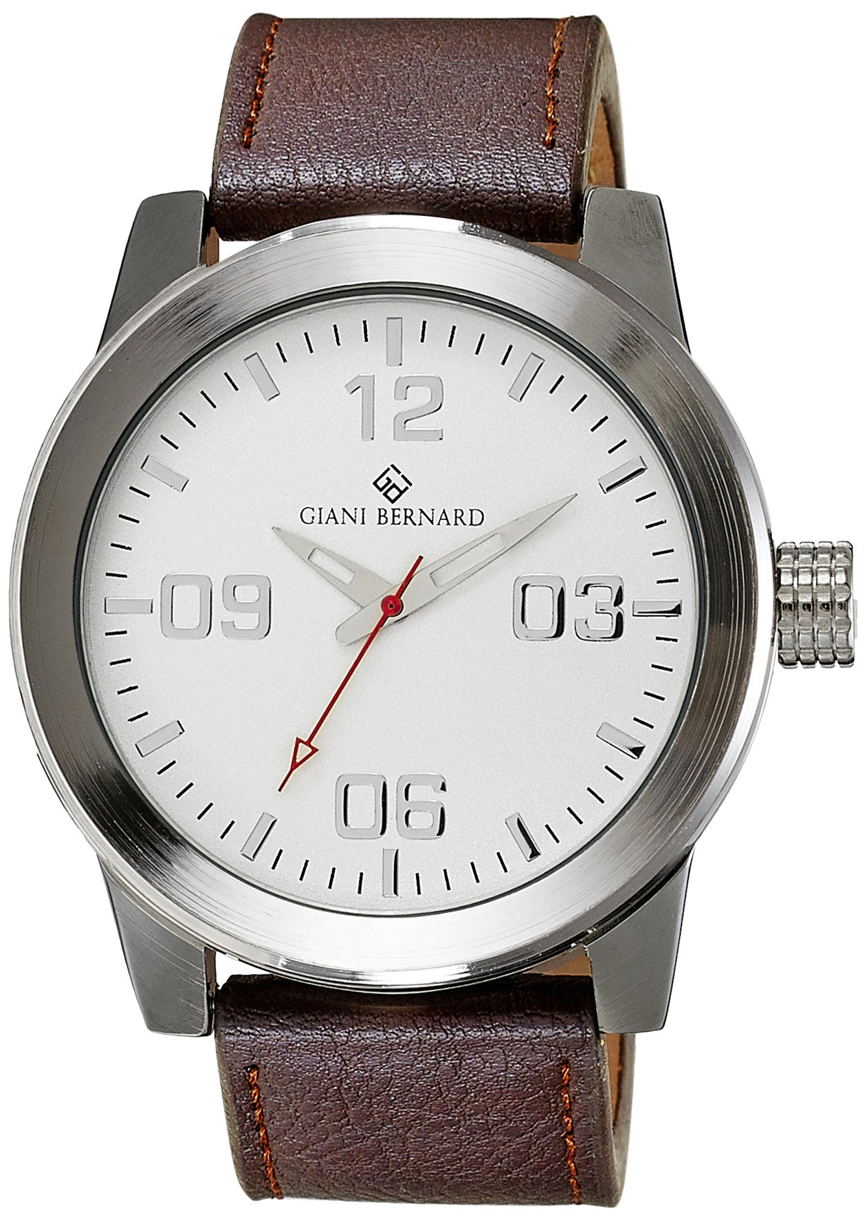 Giani Bernard Shield Analog White Dial Mens Watch - GB-103B (B00L7P2MJO) Amazon Price History, Amazon Price Tracker
