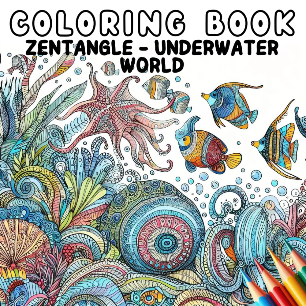 Coloring Book - Zentangle Underwater World