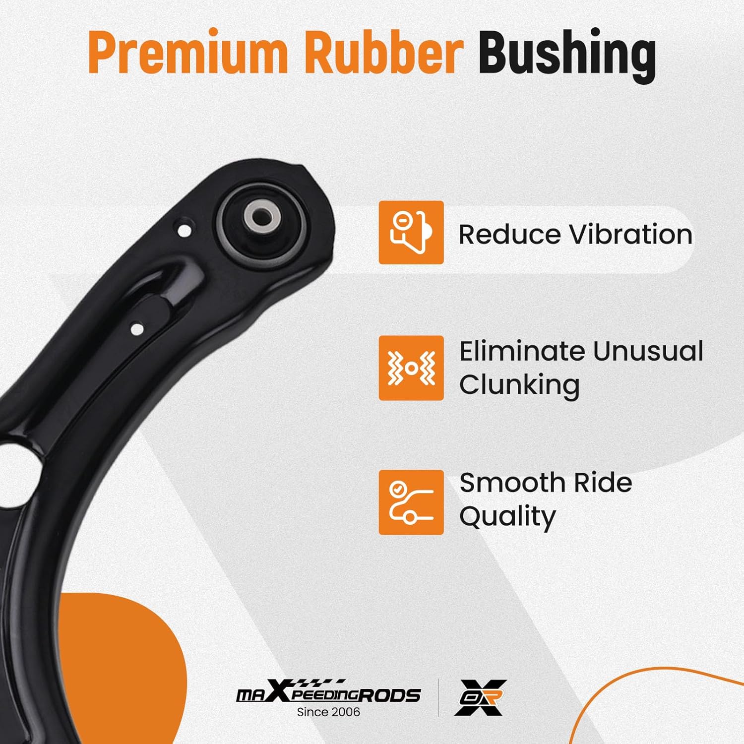 maXpeedingrods 4Pc Front Lower Control Arm w/Ball Joint for Volkswagen Beetle 2012-2019 Passat 2012-2021, FWD Model Suspension Kit Control Arm Assembly Sway Bar Link Replacement MS70180 MS70181 K80478