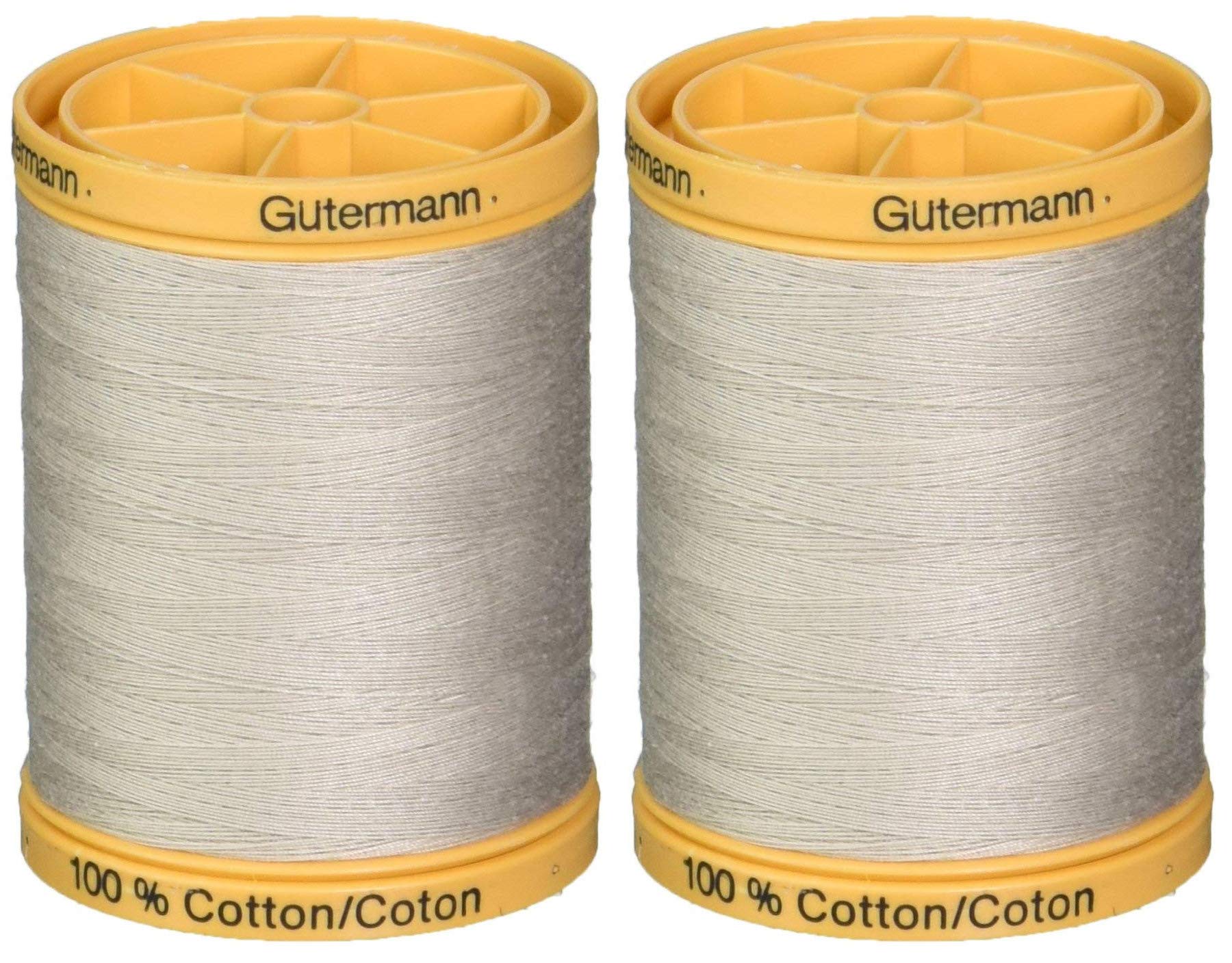 Gutermann (800M-618-2pack) Natural Cotton Thread 800m/875yds Sandy