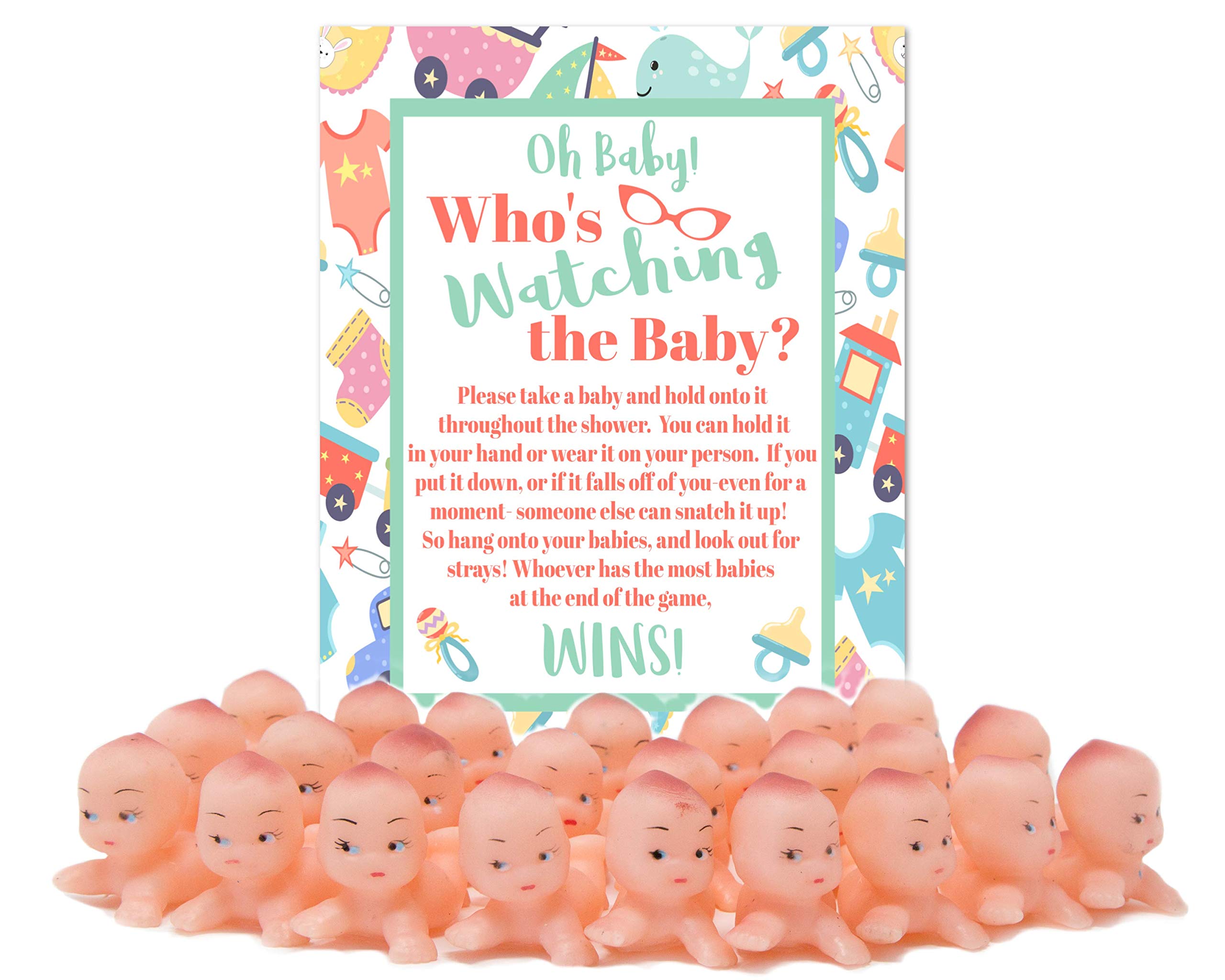 Buy Whos Watching The Baby Shower Game for 24 Players with Plastic