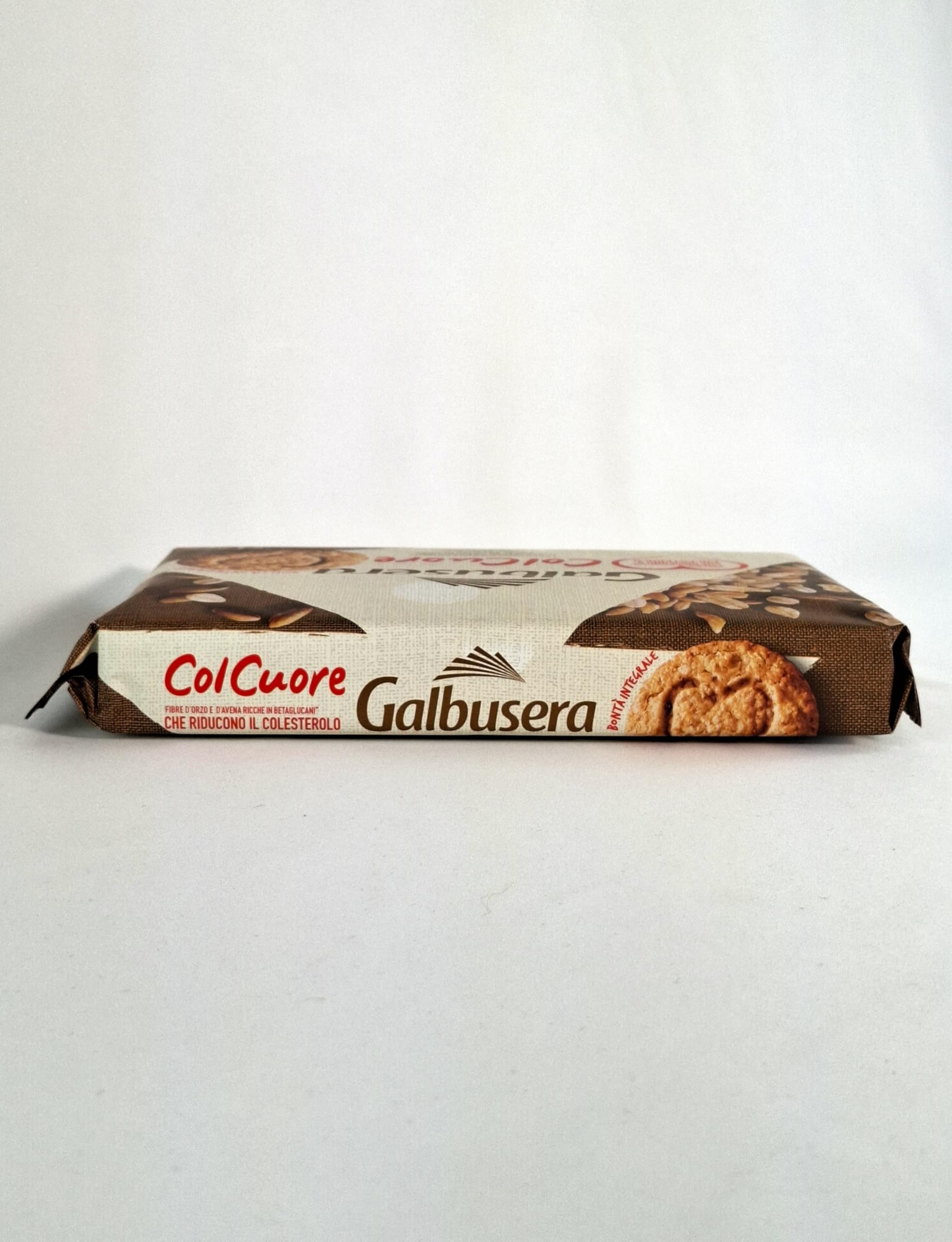 Galbusera Col Cuore, Galletas de Mantequilla 100% Integrales, Ricas en Fibra, 9x300 g