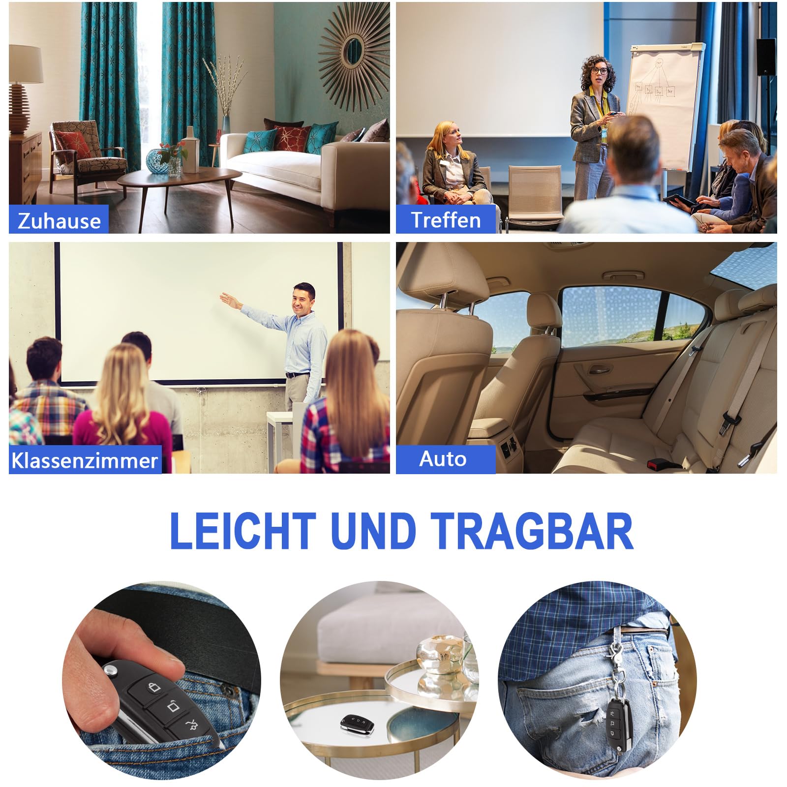 sakalaka HD 1080P Mini Bodycam Überwachungskamera Tragbare Body Kamera mit Bewegungserkennung Nachtsicht für den Innen- und Außenbereich