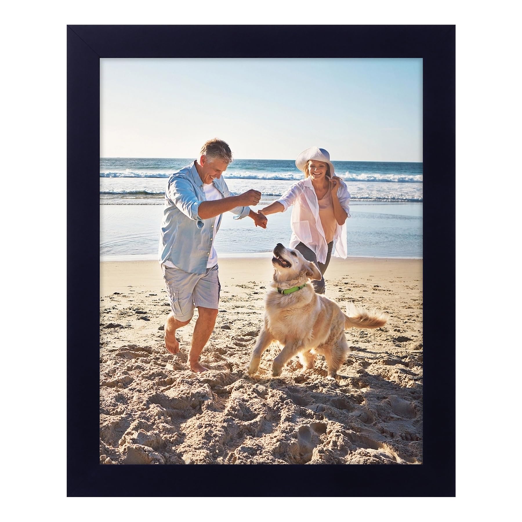 decorUhome 8x10 Picture Frame, Display Pictures 5x7 with Mat or 8x10 Without Mat, Black Engineered Wood Photo Frame with Plexiglass for Wall & Tabletop Display, Picture Frames 8x10 Set of 1 incomplete no glass