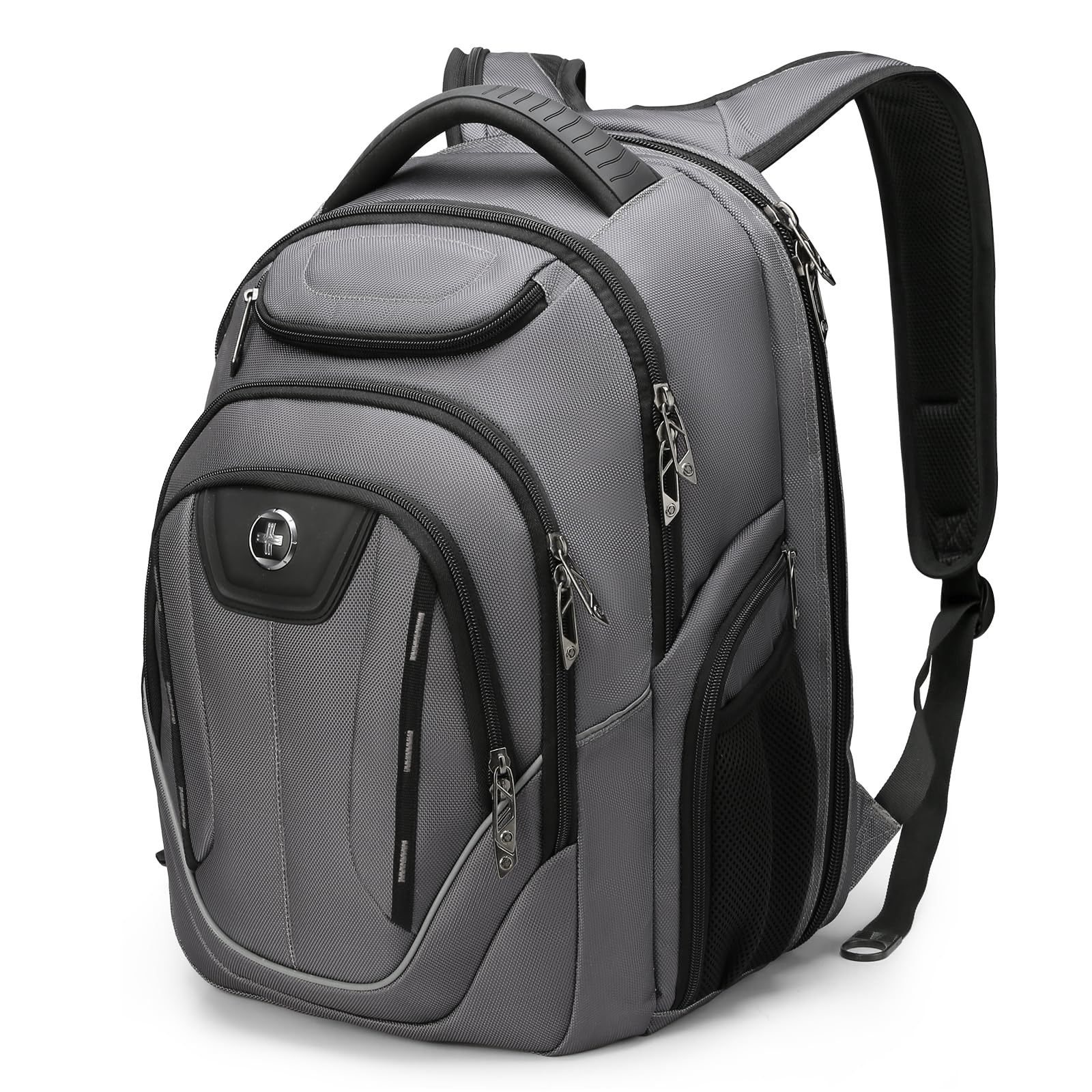 Swissdigital Design TSA Business Laptop Backpack For Men,Travel Backpack With USB Charging Port,College Tech Backpacks With RFID Pockets Presents For