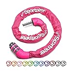 Sportneer Heavy Duty Resettable Keyless 5 Digit Combination High Security Anti Theft Bike Chain Lock - 3.2ft Bicycle Lock for Bike, Bicycle, Motorcycle, Scooter
