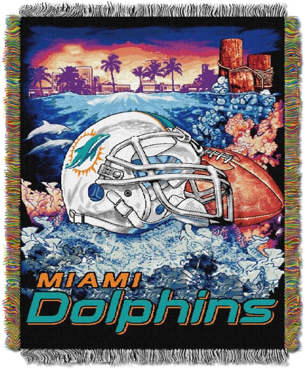 Northwest NFL Woven Tapestry Wall Hanging, 48 x 60 Inches, Officially Licensed, Decorative Fringes