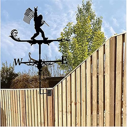 Miniatura 4 de Veleta meteorológica, decoración de viento para montaje en veleta de viento, decoración de patio, de acero inoxidable, indicador de dirección del