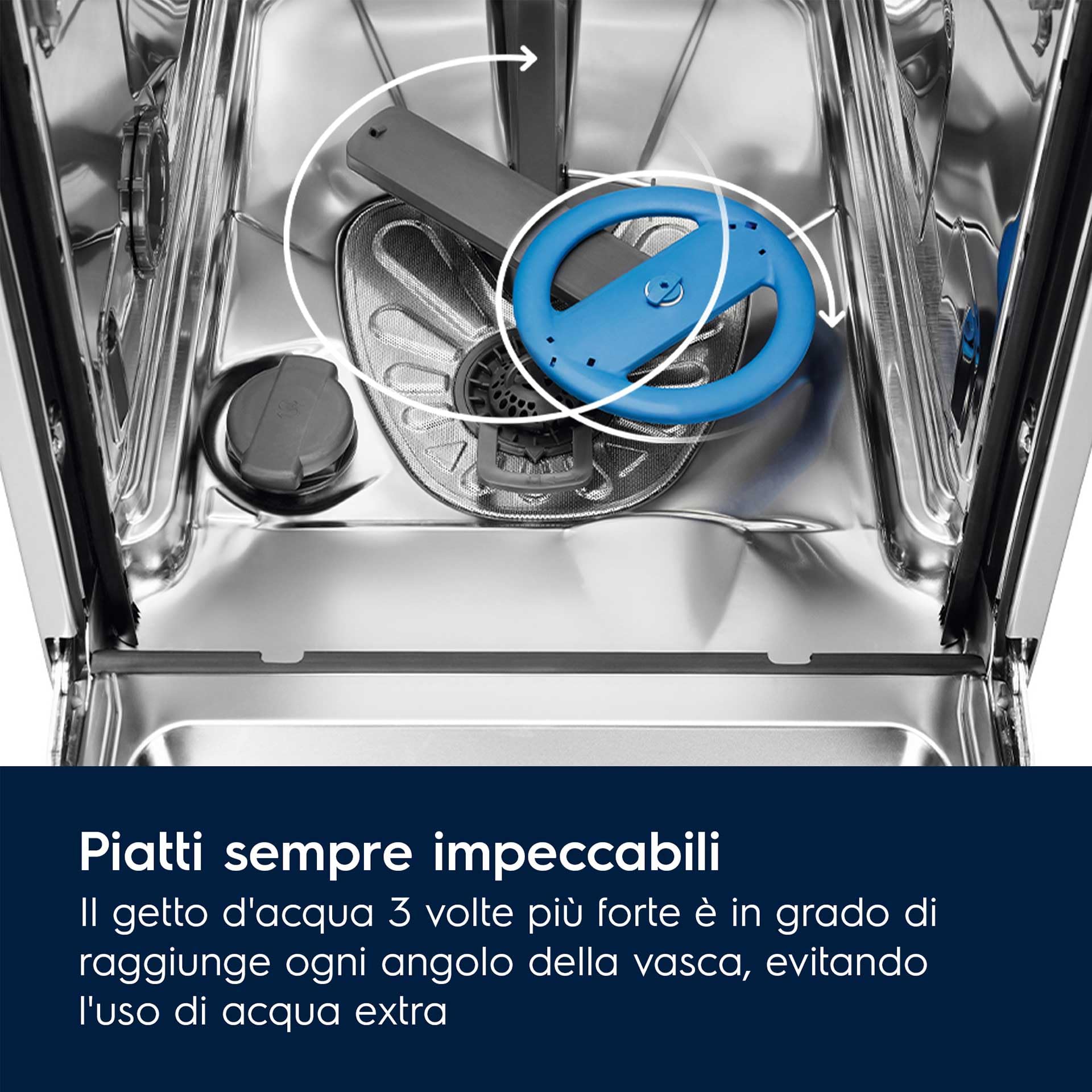 Electrolux 600, lavastoviglie da incasso totale LSV48400L, 14 coperti, SatelliteClean, vassoio portaposate MaxiFlex, 60 cm[Classe di efficienza energetica C]