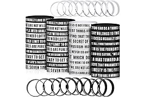 60 Pack Motivational Silicone Wristbands