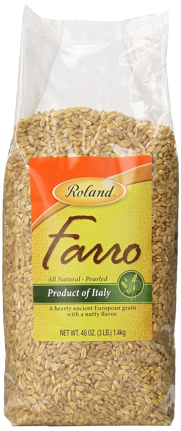 Roland Italian Farro, Pearled, 3 Pound (Pack of 4