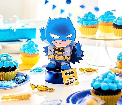Miniatura 8 de American Greetings Tarjeta de cumpleaños de Batman desplegable que se puede exhibir (Hope It's Epic)