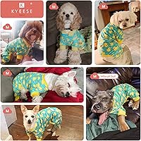 Vista 4 de KYEESE - Pijamas de terciopelo para perros y mascotas, ropa suave, abrigo para perros pequeños, mameluco cómodo y elástico, disfraz