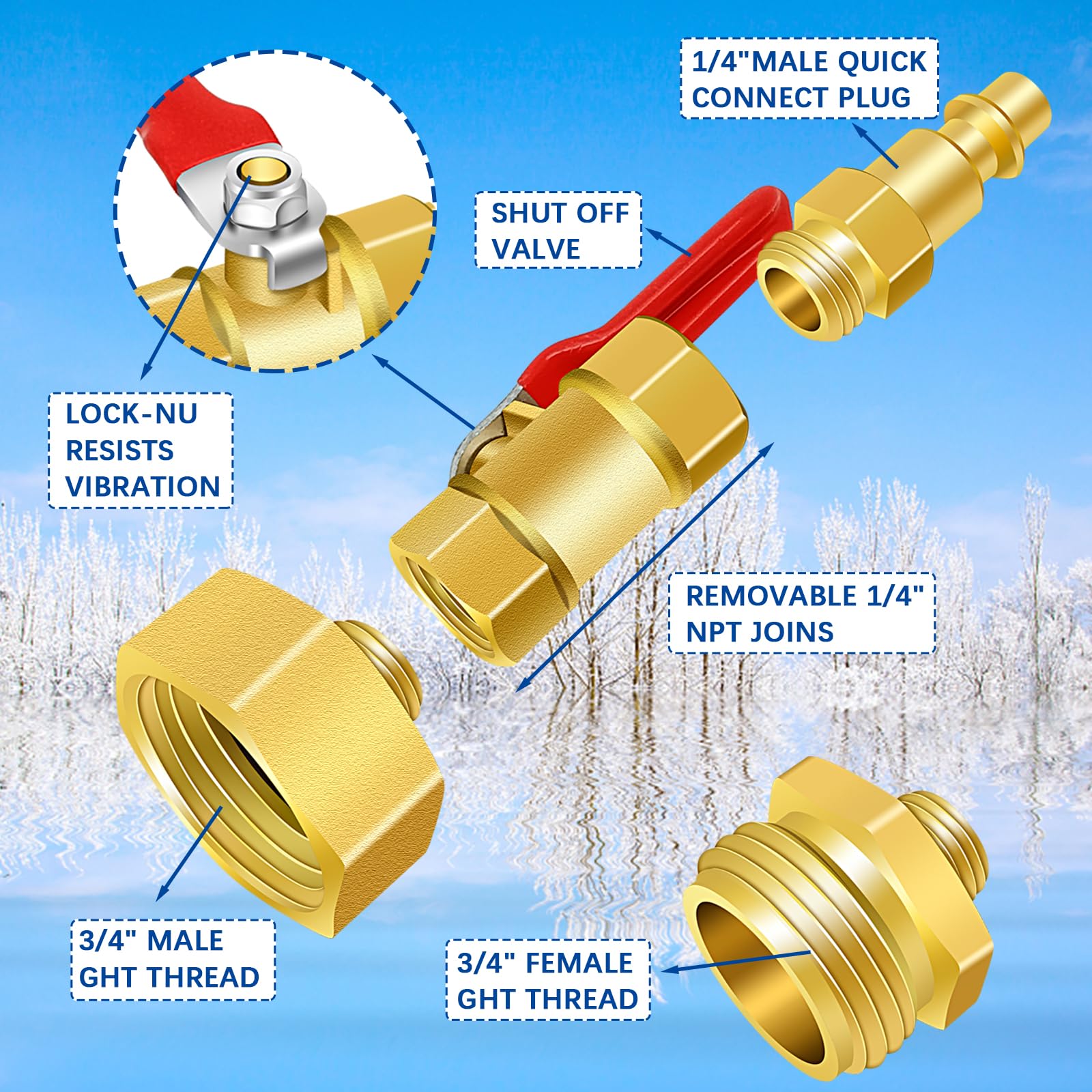 Isl Connection Plug Snapklik.com : RV Winterize Blowout Adapter Kit, RV Sprinkler Wintering ...