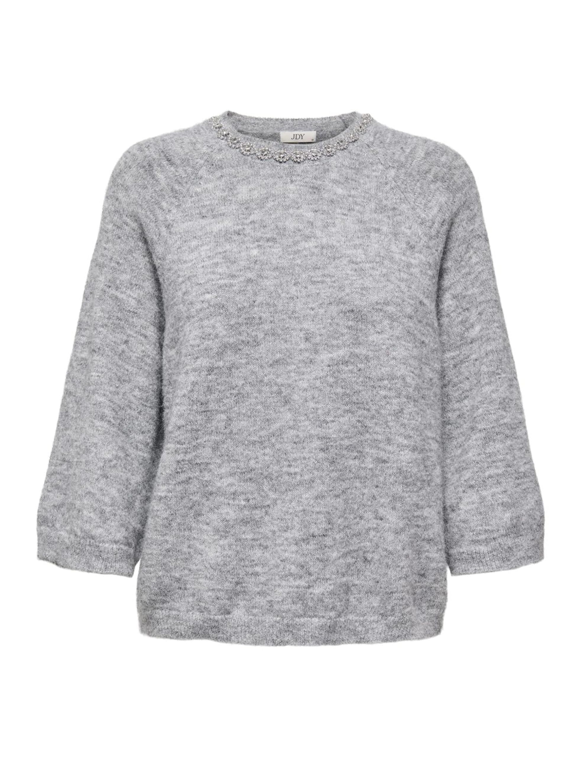 JDY Damen Jdyalva Life 3/4 Embellish Pull KNT Noos