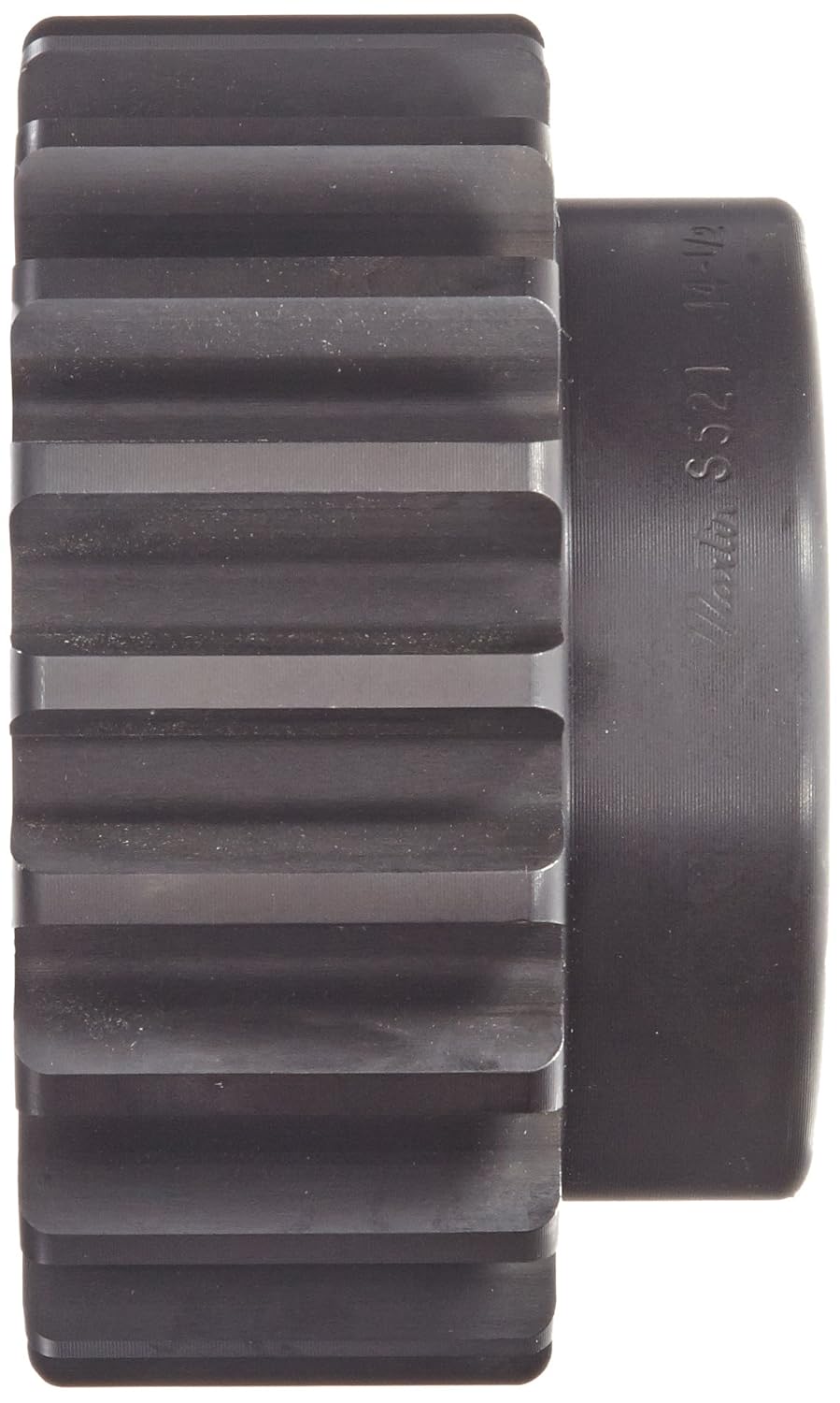 Martin TS512 Spur Gear, 20° Pressure Angle, High Carbon Steel, Inch, 5 Pitch, 1-1/8" Bore, 2.8" OD, 2.500" Face Width, 12 Teeth