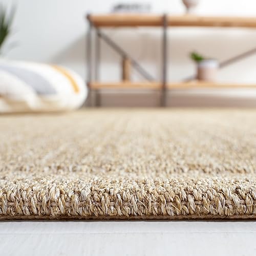 Miniatura 3 de SAFAVIEH Palm Beach Collection - Alfombra de pasillo de 2 x 8 pies, diseño de arena del desierto, sisal y yute, ideal para zonas de alto tráfico en