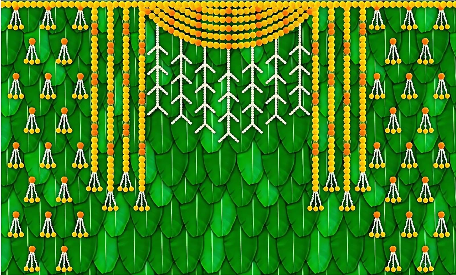 See full amazon price history chart for EpoojaCart Decorative Backdrops - Marigold Flower Hangings on Banana Leaf Design Backdrop Cloth for House Hold Functions - M 49 - Decorative Backdrops - Housewarming Backdrops (5x8 ft) EpoojaCart Decorative Backdrops - Marigold Flower Hangings on Banana Leaf Design Backdrop Cloth for House Hold Functions - M 49 - Decorative Backdrops - Housewarming Backdrops (5x8 ft) (B09QKTGMXG) Amazon Price History, Amazon Price Tracker