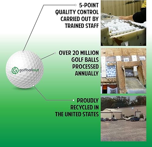 Miniatura 5 de Usado y certificado reciclado para Taylormade Mix Mint 5A calidad blanca 24 pelotas de golf bolsa de malla incluida