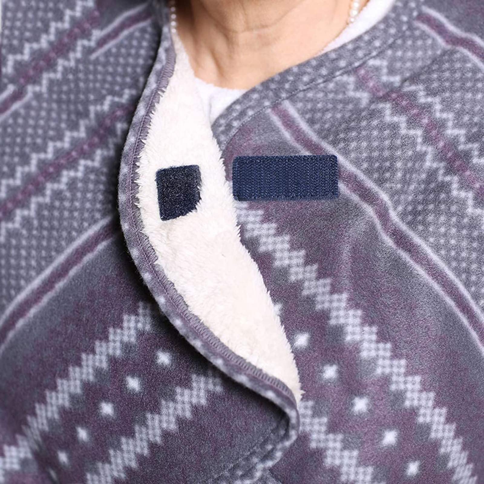 Scialle per la cura della sedia a rotelle addensato di lusso, coperta calda per spalla del paziente costretto a letto, coperta per spalla con mantello, adatta per prodotti per la cura degli