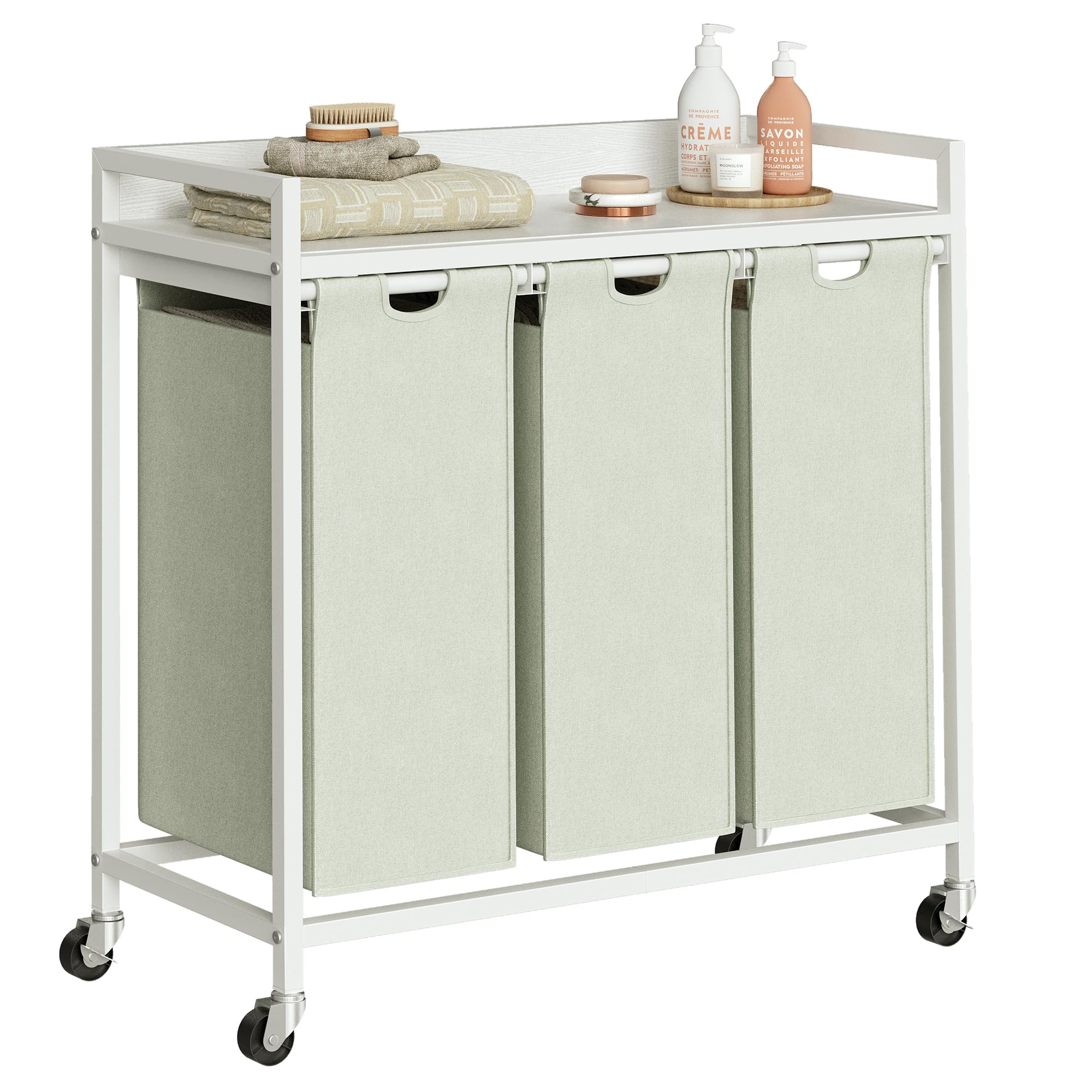 Amazon.com: Herture Laundry Hamper with Shelf, Laundry Basket 3