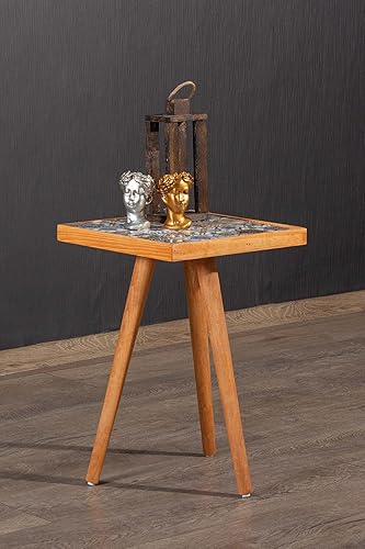 Miniatura 2 de Comfyt Mesa auxiliar, mesa auxiliar, mesa auxiliar, mesita de noche, mesa de noche, mesa decorativa, artículos esenciales para el hogar, mesa de