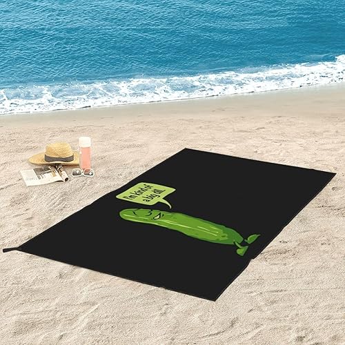 Miniatura 2 de Big Dill Pickle - Toalla de playa de microfibra, de gran tamaño, secado rápido, (31.5 x 63 pulgadas), a prueba de arena, absorbentes, compactas,