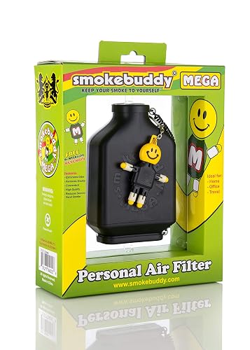 Smoke Buddy Mega Personal Air Purifier Filter, Black
